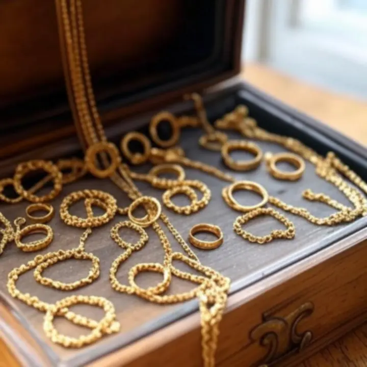 Elegancka biżuteria rodzinna prezentowana jako pamiątka pokoleniowa