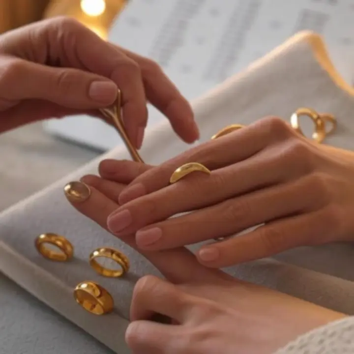 Demonstracja pomiaru pierścionka